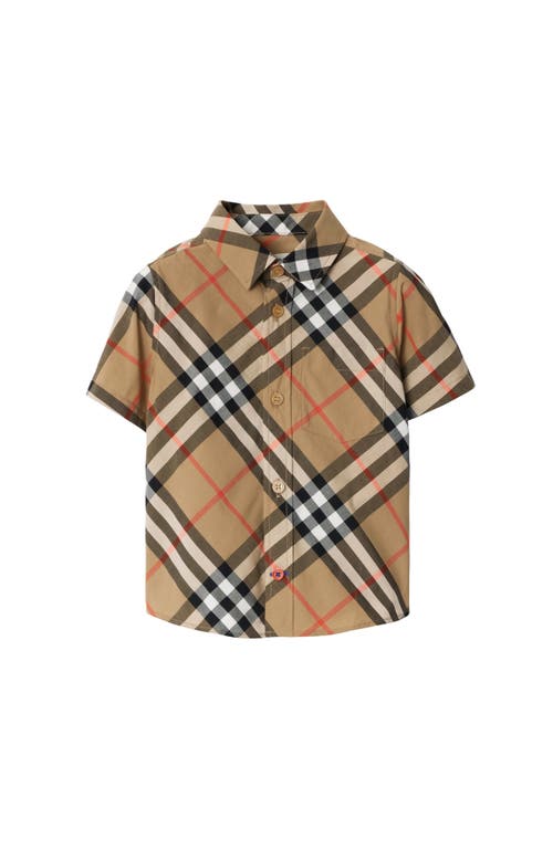 BURBERRY BURBERRY CHECK COTTON SHIRT 