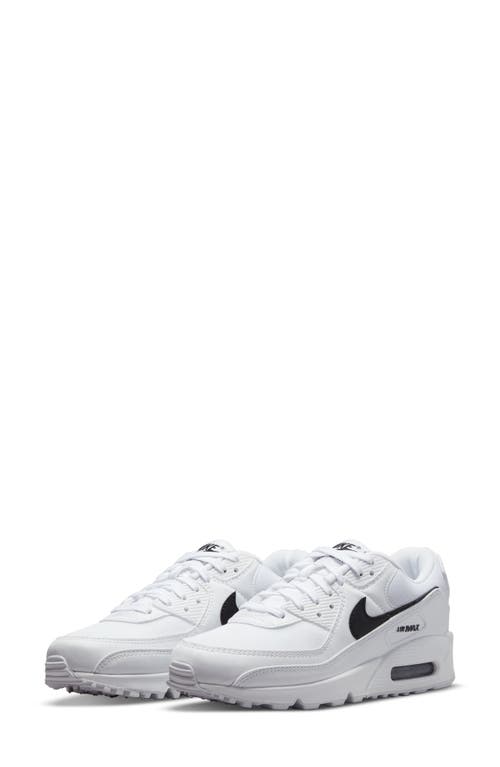 Nike Air Max 90 Sneaker In White/black-white