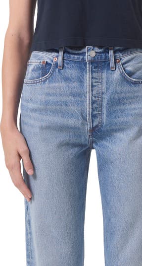 '90s Pinch Waist High Waist Straight Leg Jeans