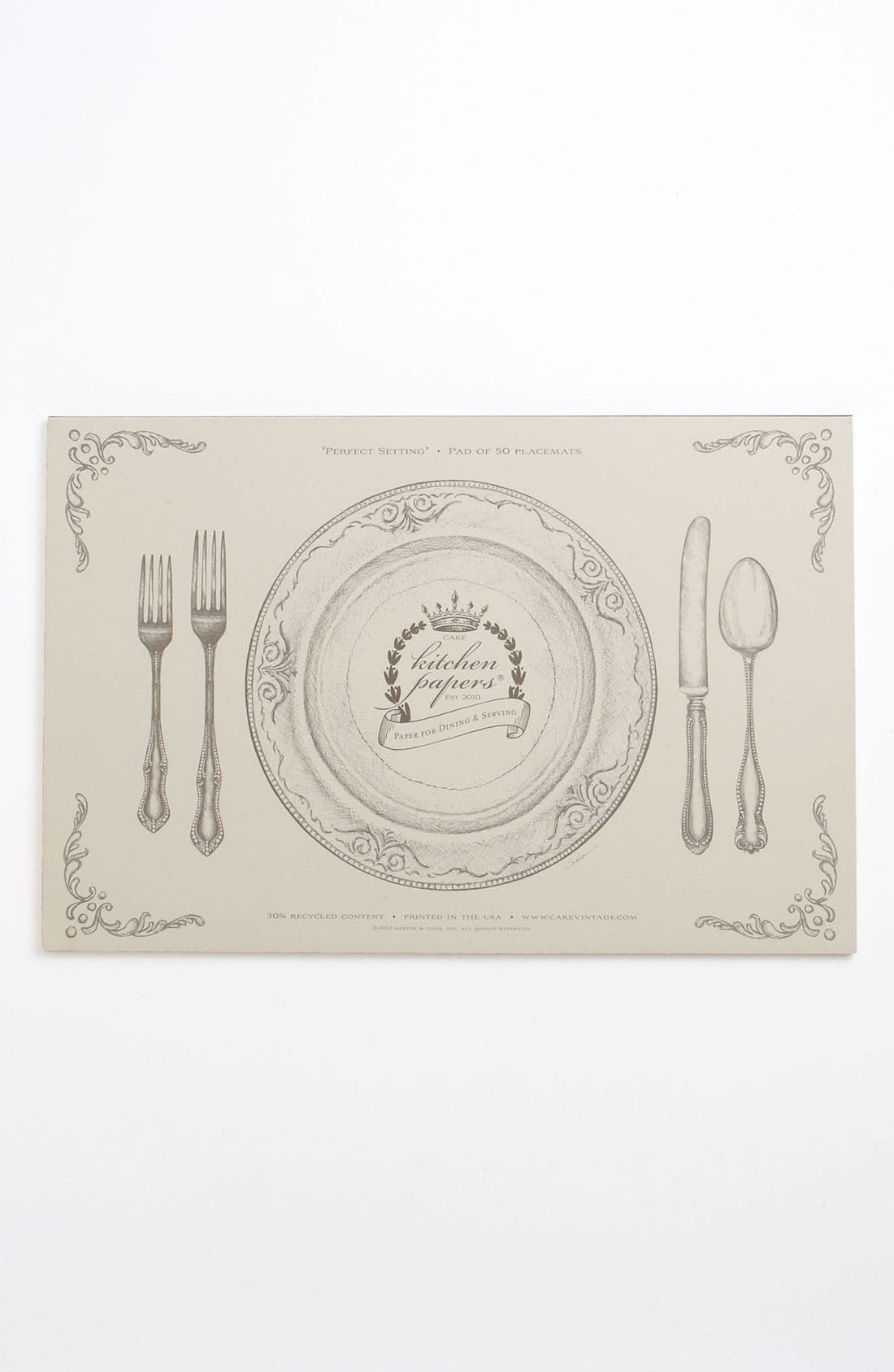Kitchen Papers by Cake 'Perfect Setting' Paper Placemat Pad Nordstrom