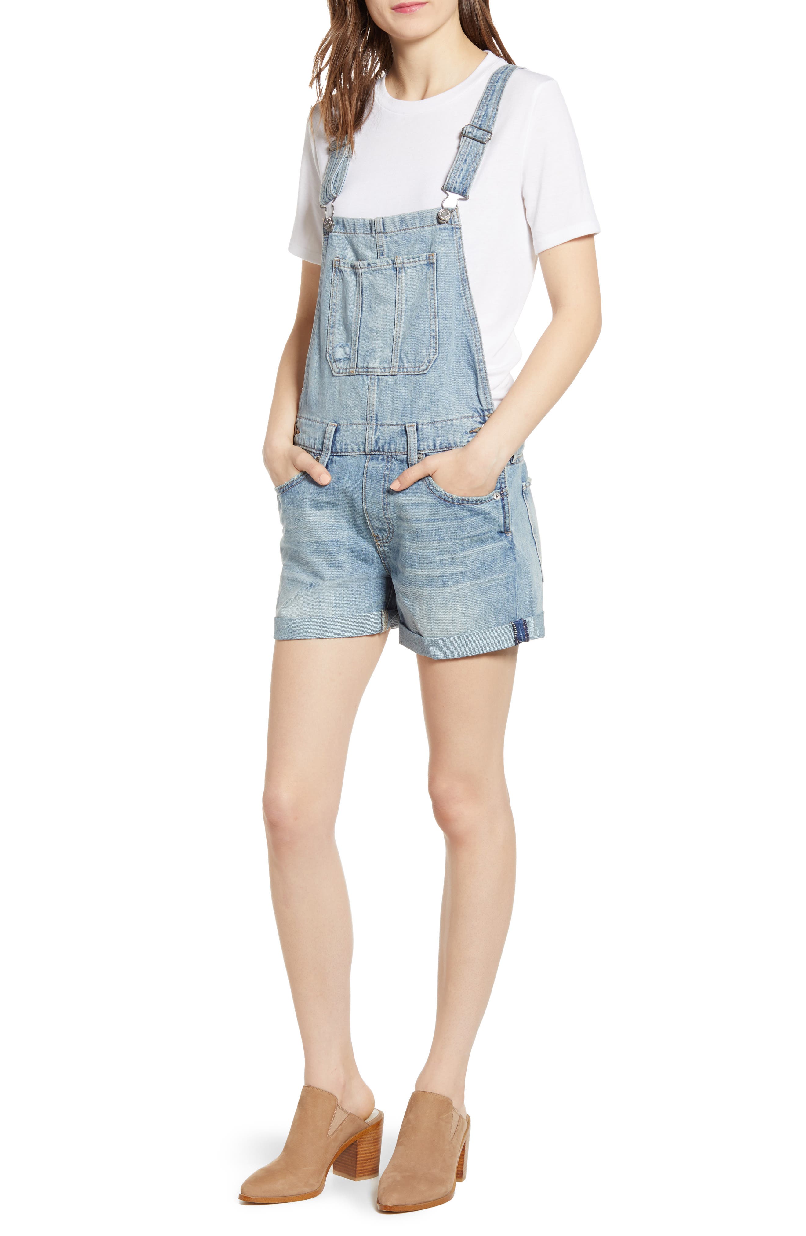 boyfriend overalls shorts