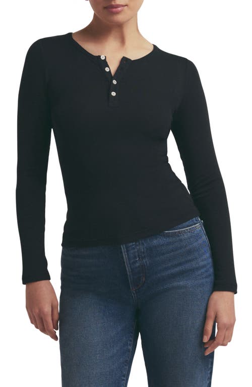 Favorite Daughter The Long Sleeve Rib Henley at Nordstrom,