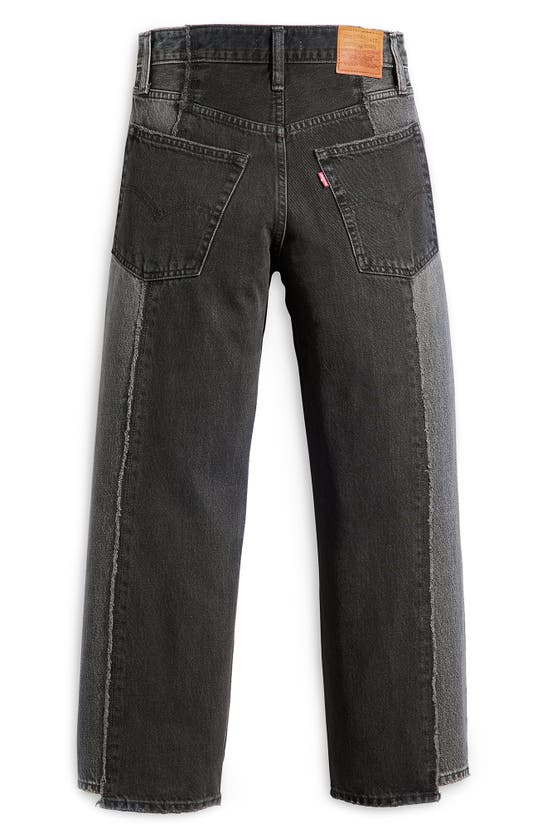 Levi's Recrafted Crop Baggy Wide Leg Dad Jeans In In The Fifth Dimension