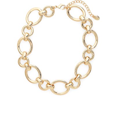 Stella + Ruby Chain Link Collar Necklace