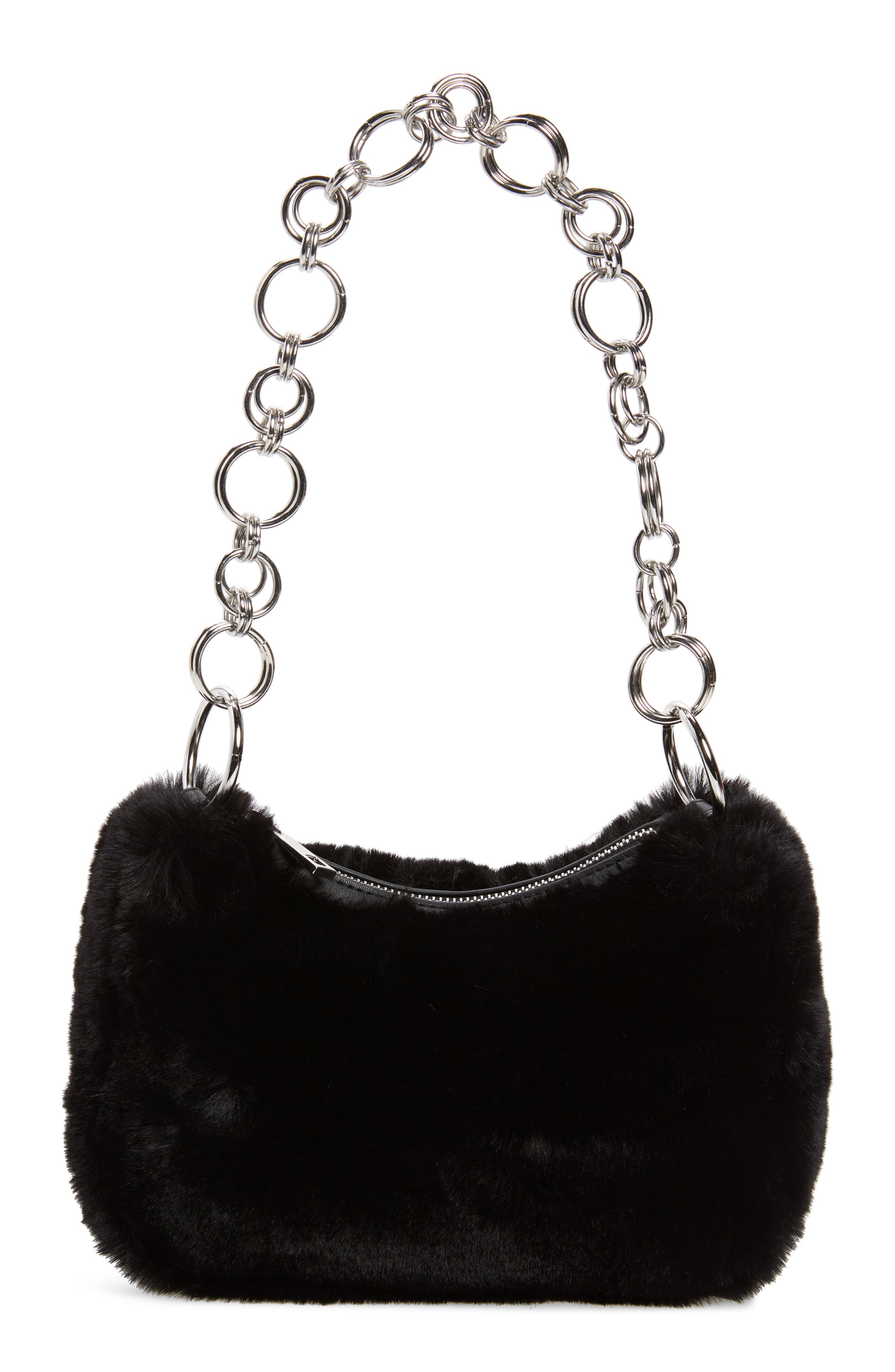 topshop fur bag