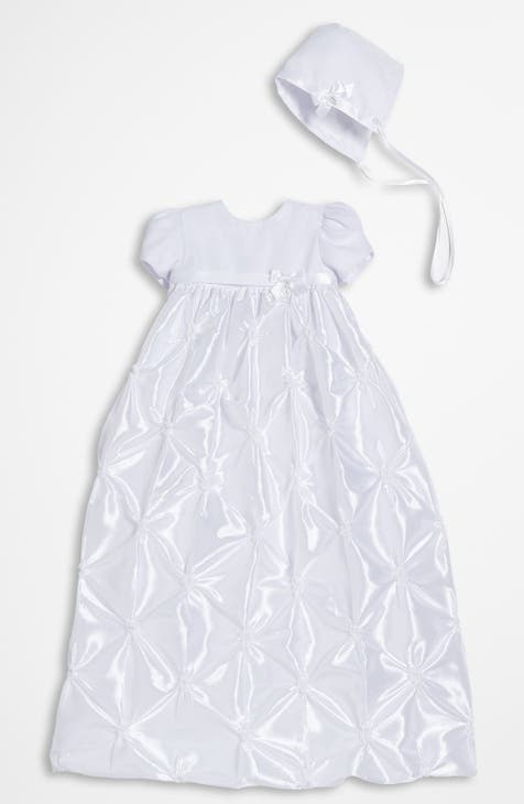  Little Things Mean A Lot 100% Cotton Handmade Girls Christening  Special Occasion Dress with Italian Lace - w/Slip - NB: Clothing, Shoes &  Jewelry