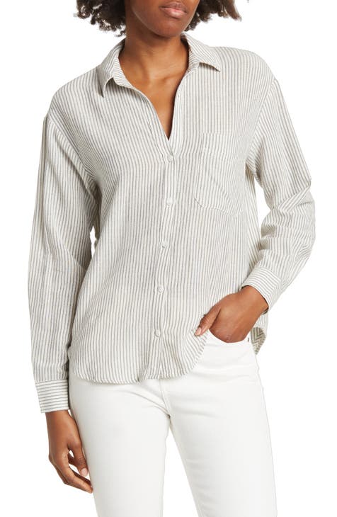 Women's 100% Cotton Long Sleeve Shirts | Nordstrom Rack