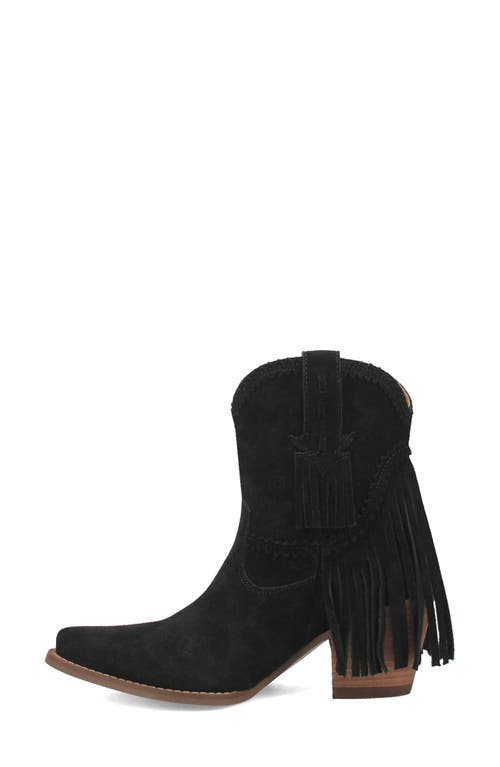 Shop Dingo Fandango Fringe Western Boot In Black