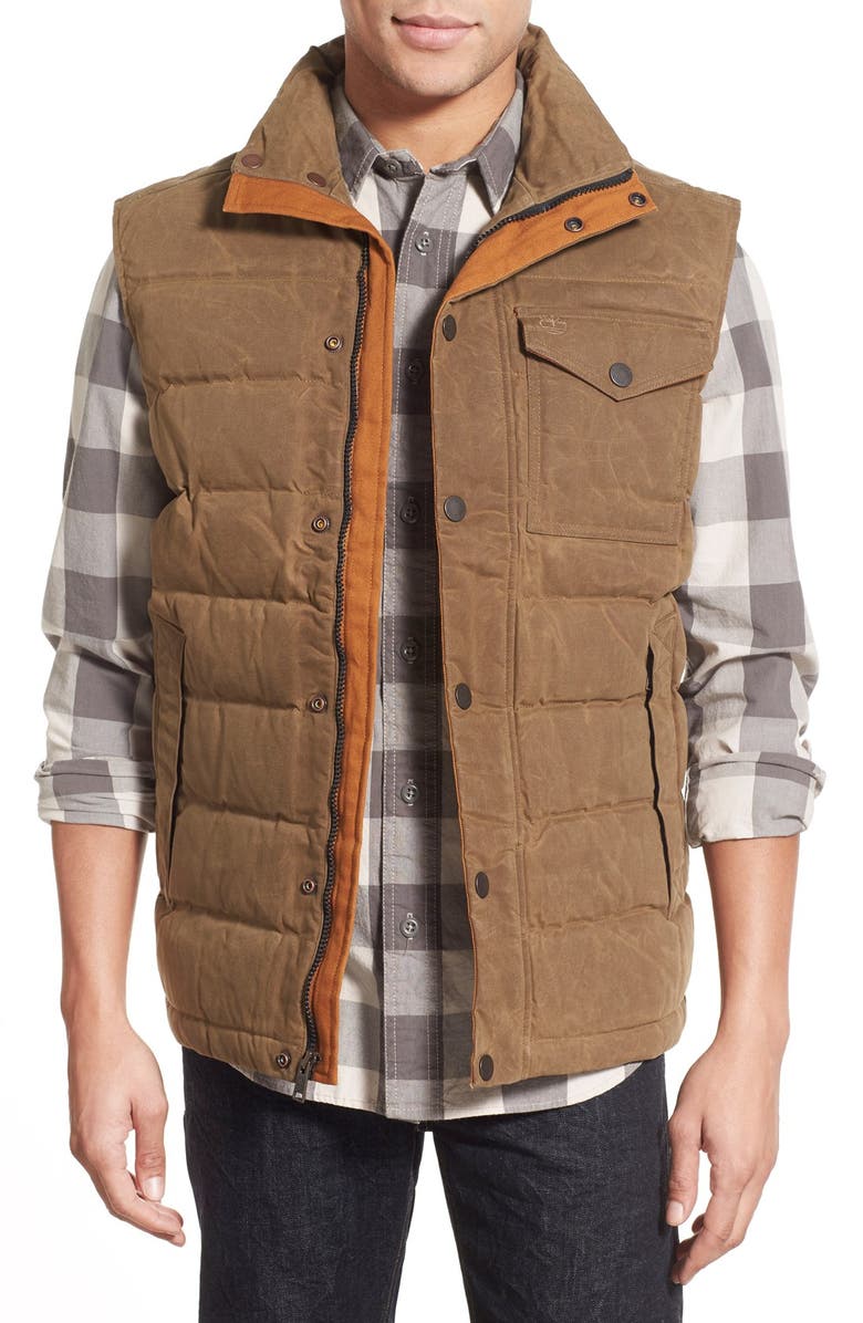 Timberland 'Mt. Davies' Water Resistant Waxed Canvas Down Vest | Nordstrom