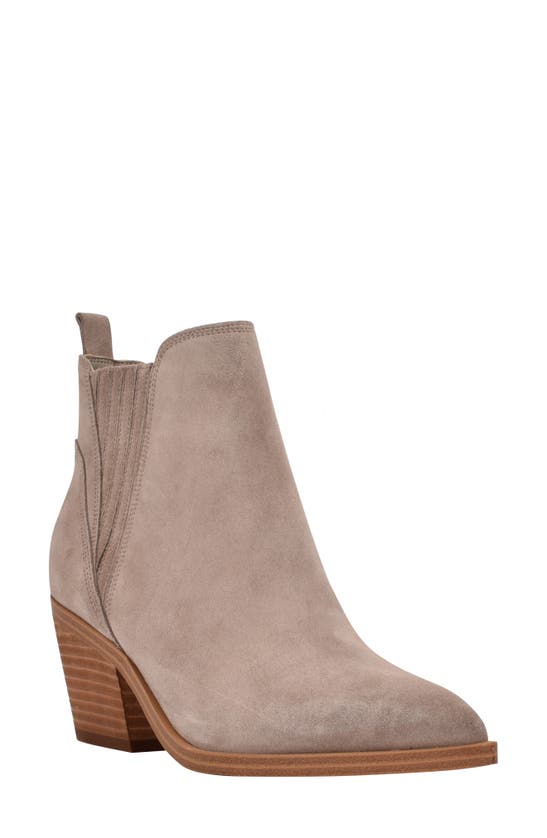 MARC FISHER LTD TEONA LEATHER POINTED TOE BOOTIE