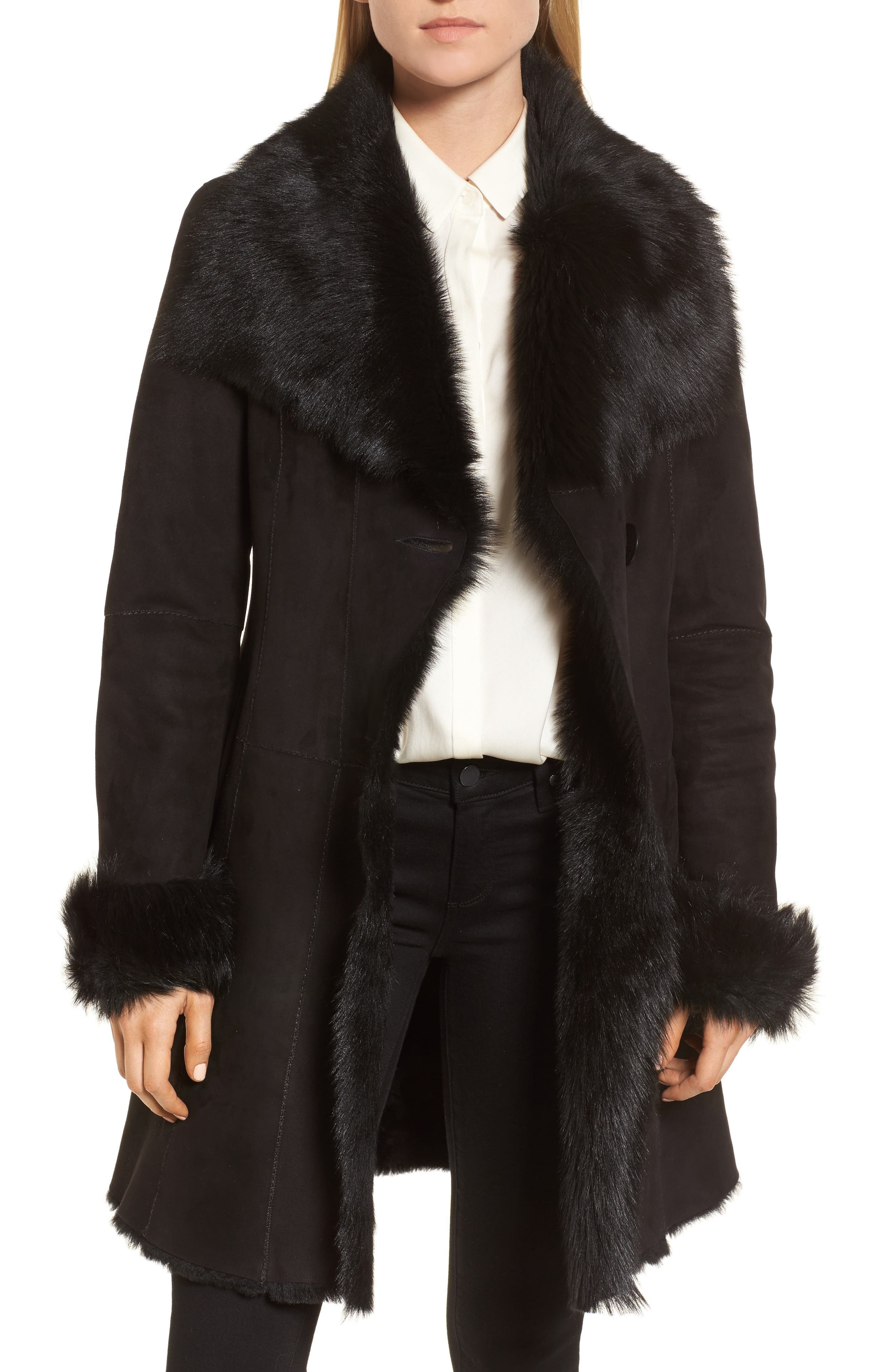 HiSO Genuine Shearling Coat Nordstrom