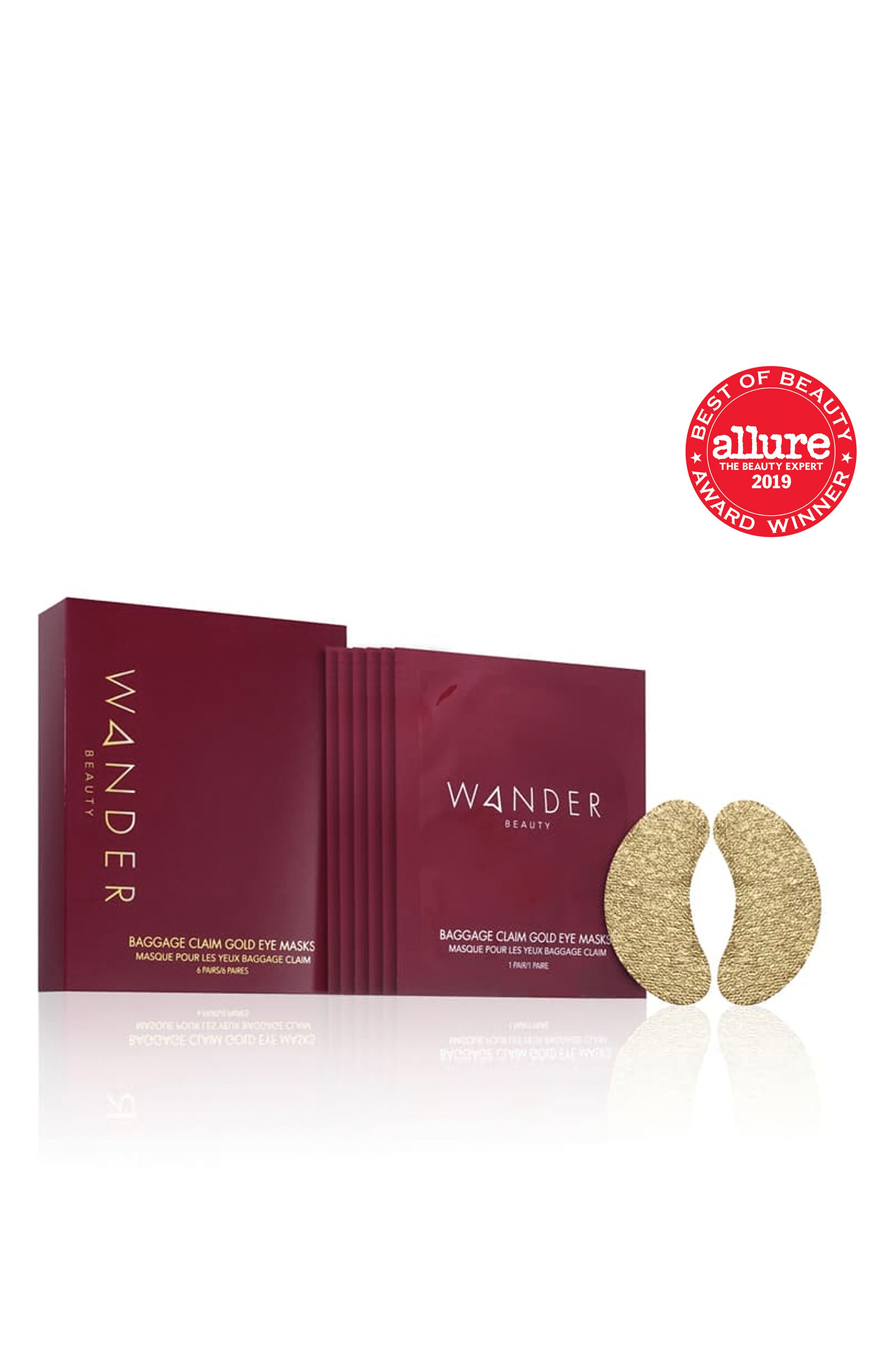 Wander Beauty Baggage Claim Gold Eye Masks Nordstrom