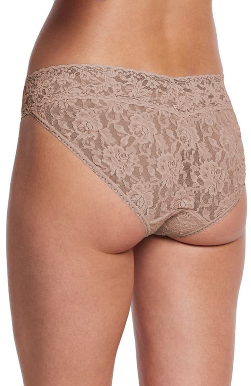 Shop Hanky Panky Signature Lace Bikini In Taupe