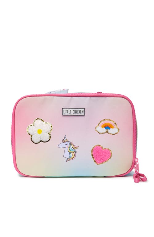 Little Chicken Kids Patched Lunchbox In Pink Multi
