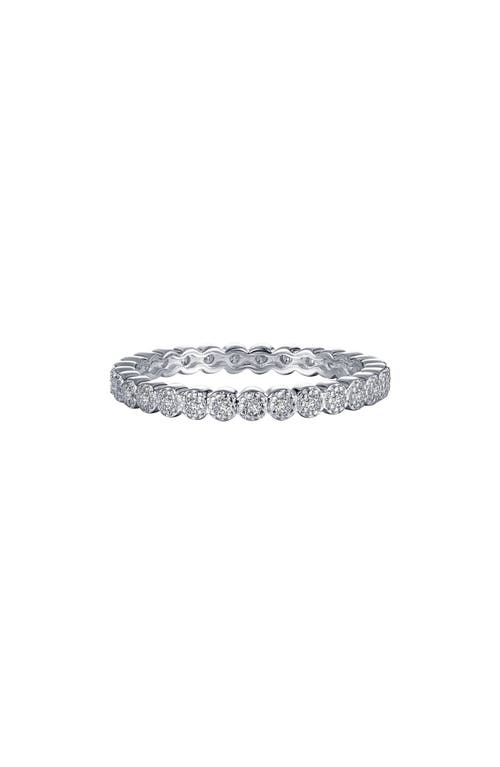 Lafonn Simulated Diamond Eternity Band in Silver/clear at Nordstrom, Size 9
