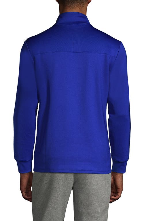 Lands' End School Uniform  Quarter Zip Pullover In Cobalt