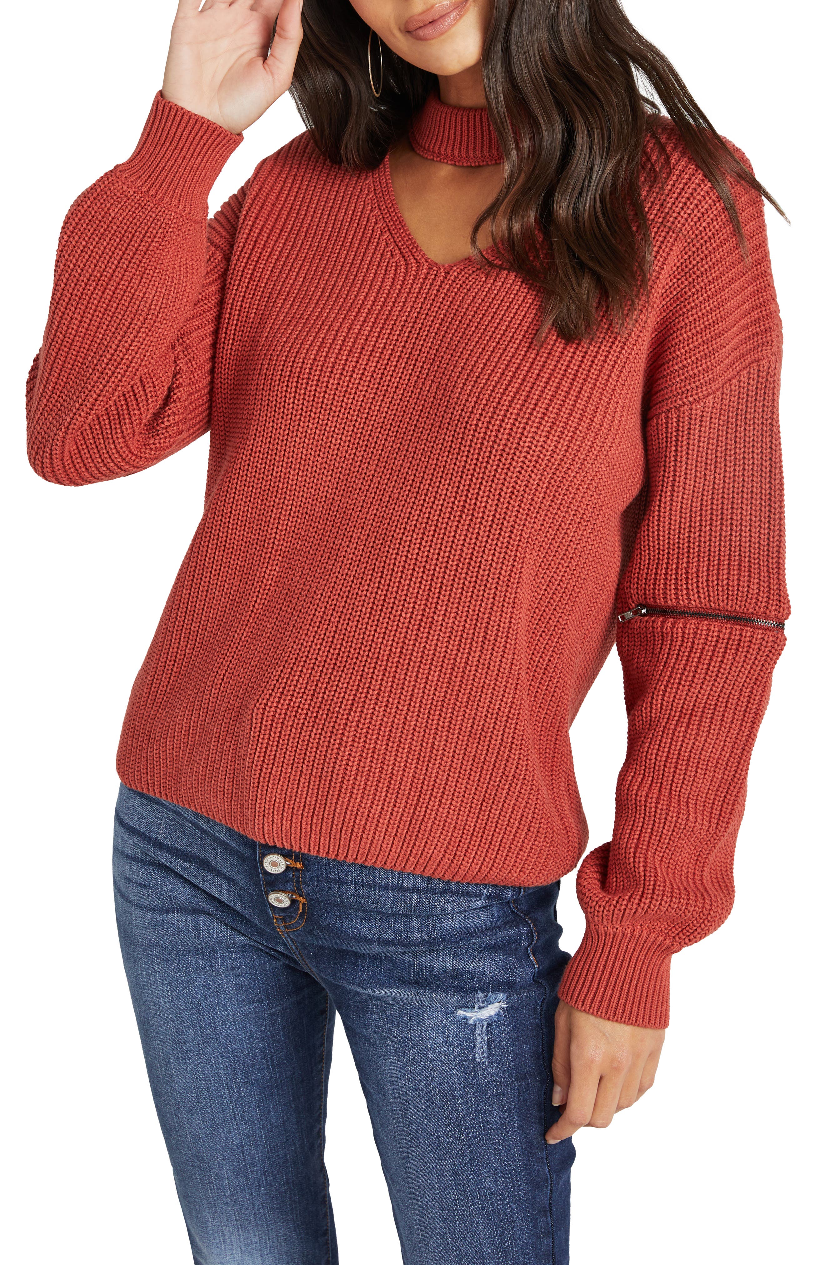 100 cotton mock turtleneck women's