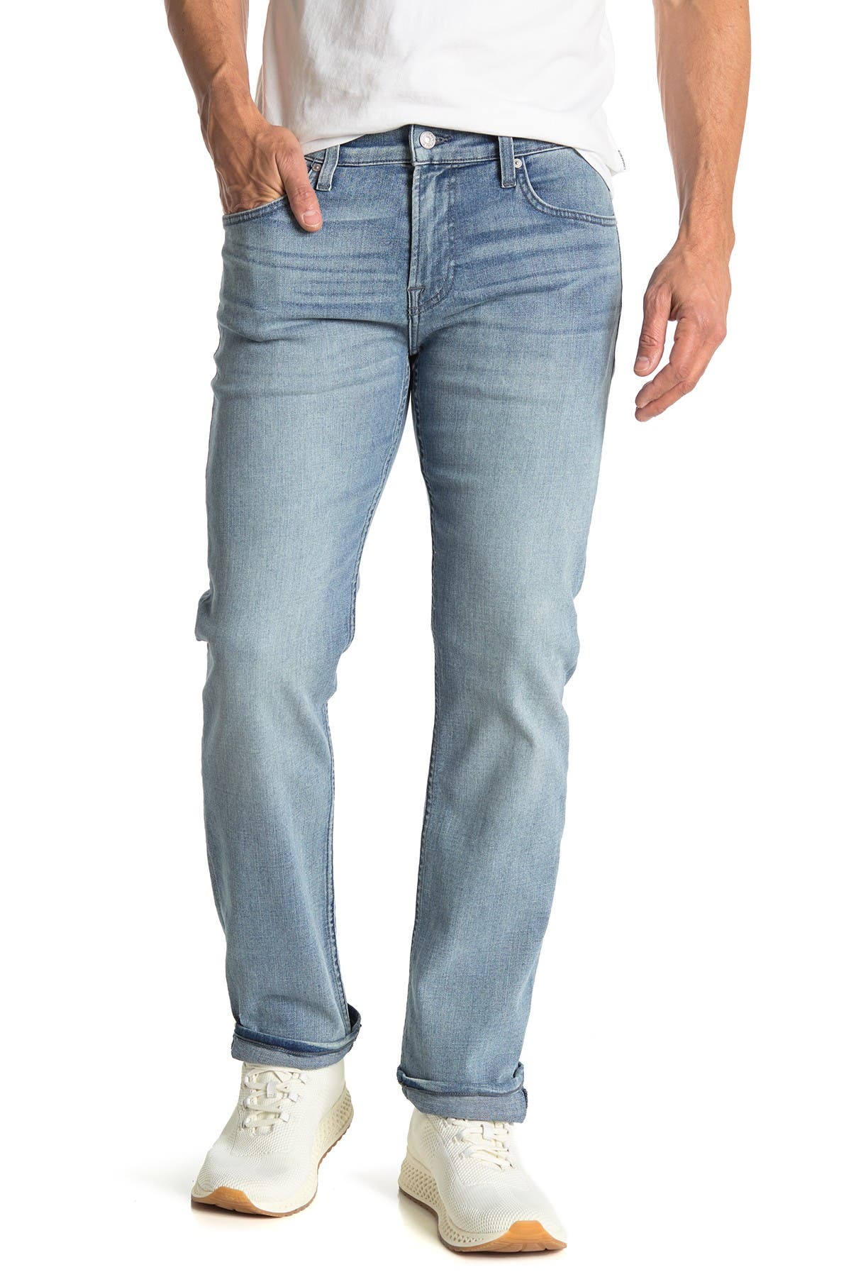 7 For All Mankind Standard Luxe Active Straight Jeans Nordstrom Rack