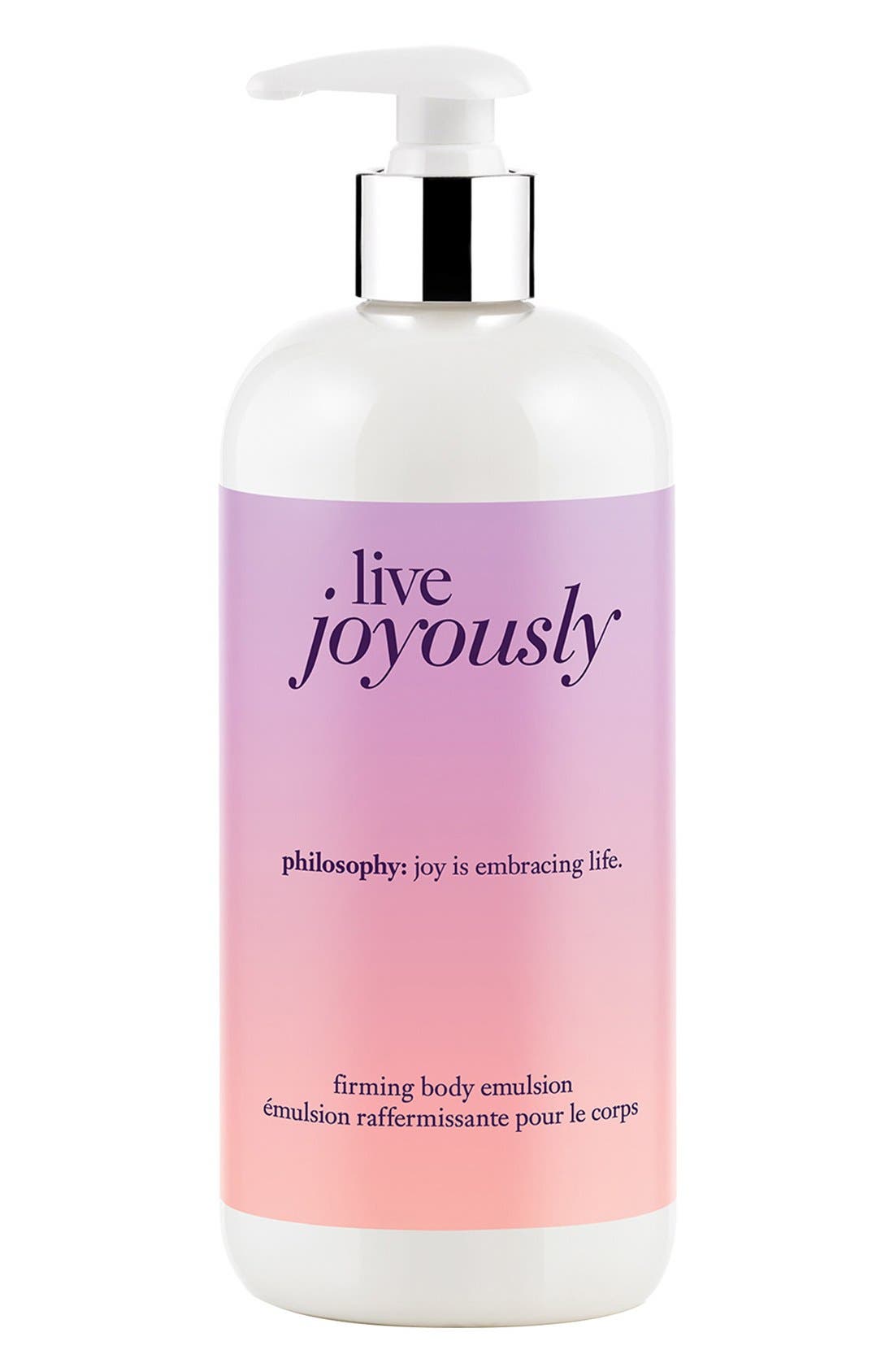philosophy 'live joyously' firming body emulsion Nordstrom