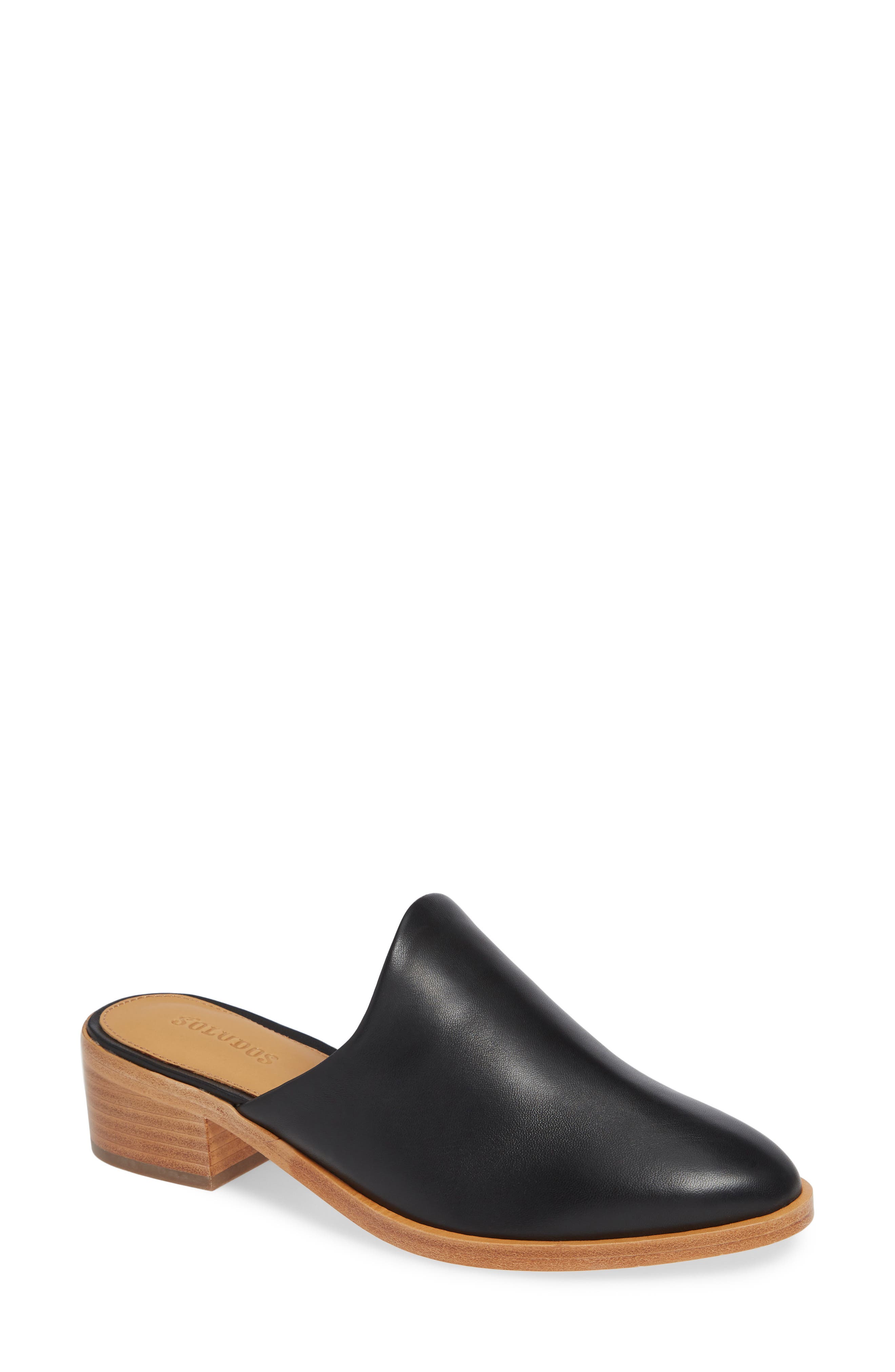 soludos leather mules