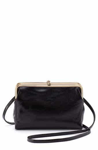 Darcy Crossbody in Polished Leather - Black – HOBO