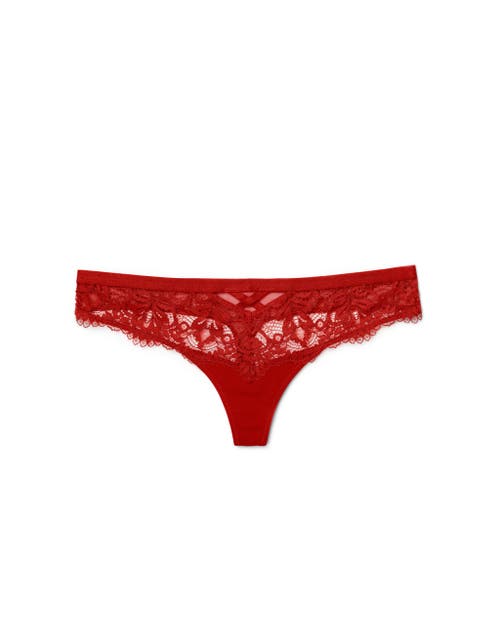 Adore Me Diara Thong Panties In Dark Red