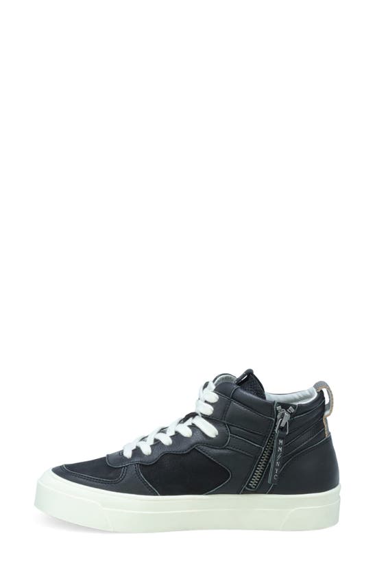 Shop Miz Mooz Alyce Side Zip High Top Sneaker In Black