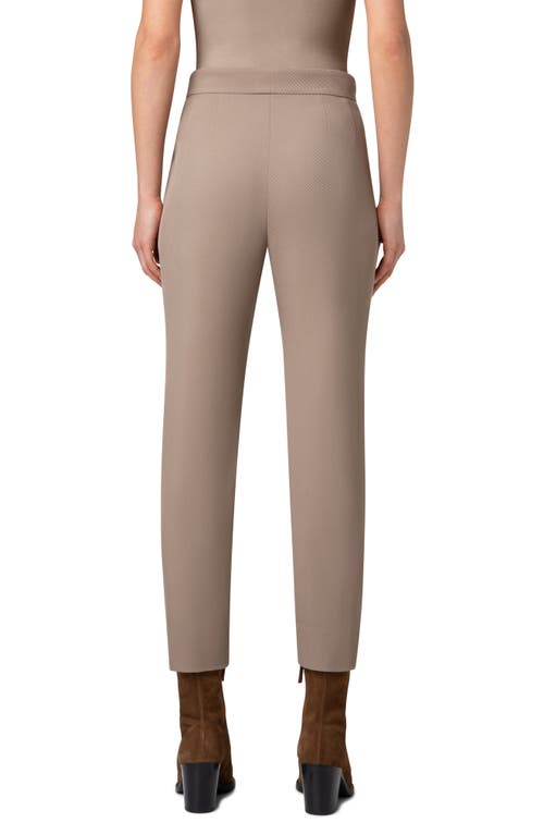 Shop Akris Punto Fiola Virgin Wool Ankle Pants In Malt