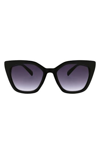 Bcbg 52mm Modern Square Sunglasses In Shiny Black
