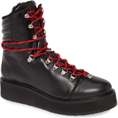 Allsaints Fay Platform Hiker Boot, Black