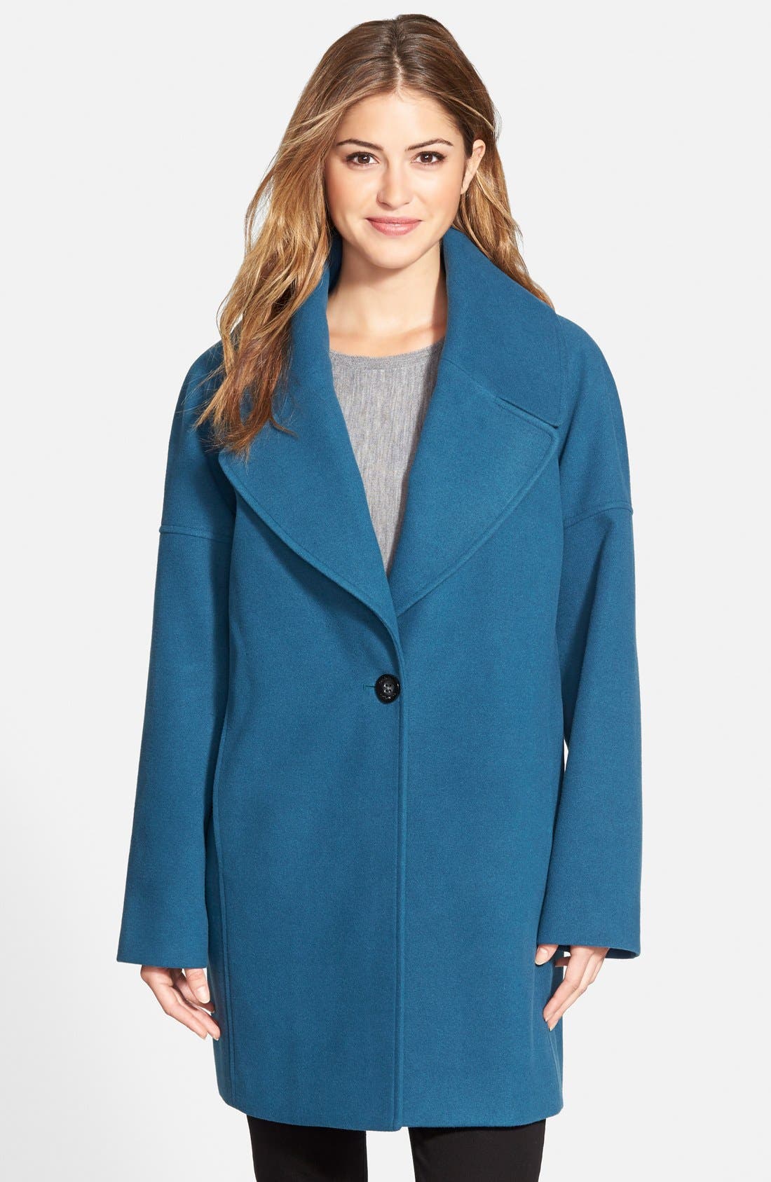 Calvin Klein Oversize Collar Boyfriend Coat Nordstrom