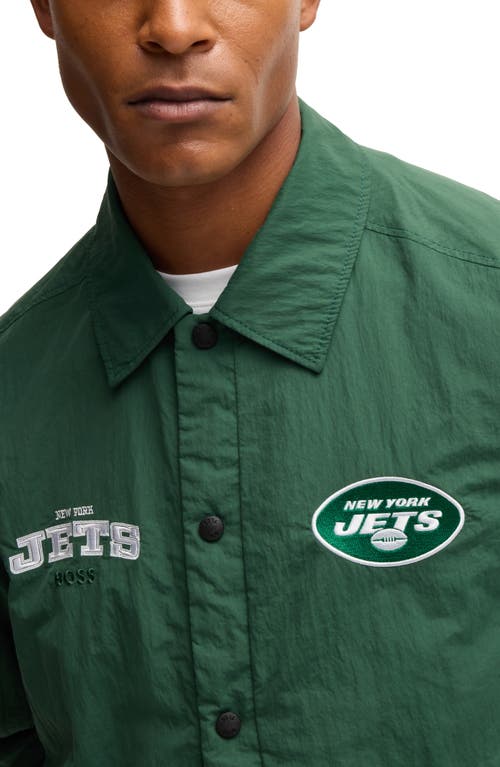 Shop Hugo Boss Boss X Nfl Otto Jacket In New York Jets