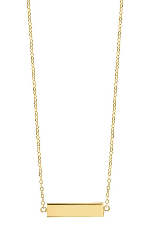 Bony Levy 14K Gold Bar Pendant Necklace in 14K Yellow Gold at Nordstrom, Size 18