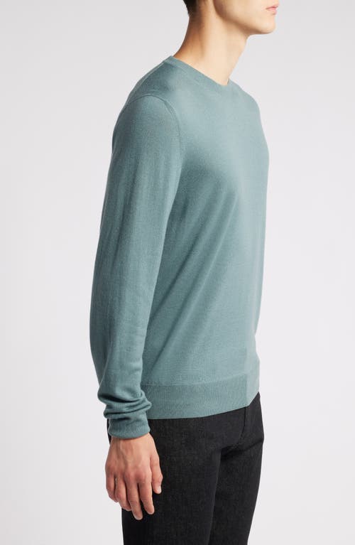 Shop Canali 90th Anniversary Cashmere Crewneck Sweater In Light Green