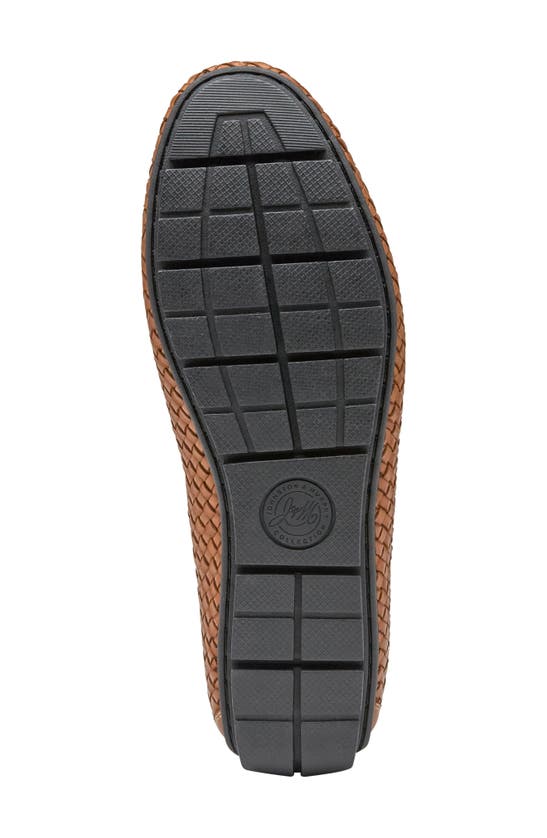 Johnston & Murphy Men's Baldwin Woven Leather Driving Loafers In Tan Sheepskin