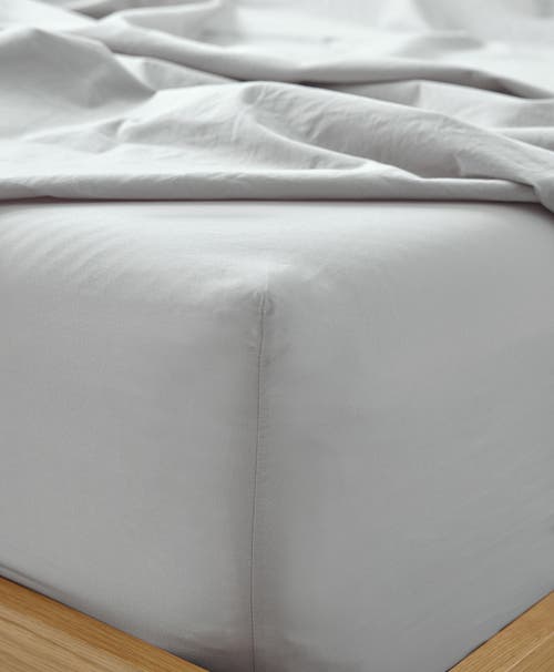 Pact Organic Cool-air Percale Fitted Sheet In Lunar