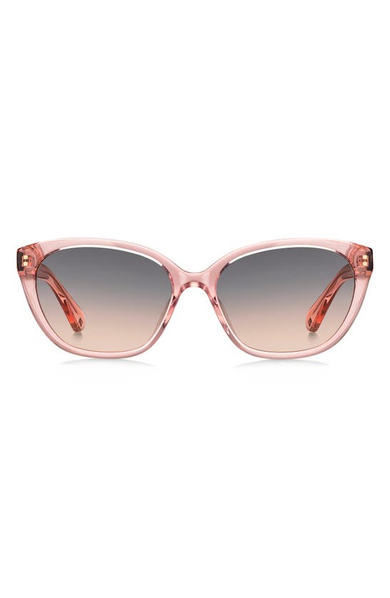 Kate Spade Phillipa 54mm Gradient Cat Eye Sunglasses In Pink/ Grey Fuchsia