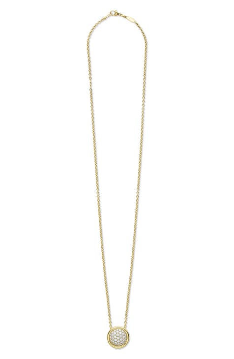 Amelia Trombone Link 14k Gold Charm Necklace