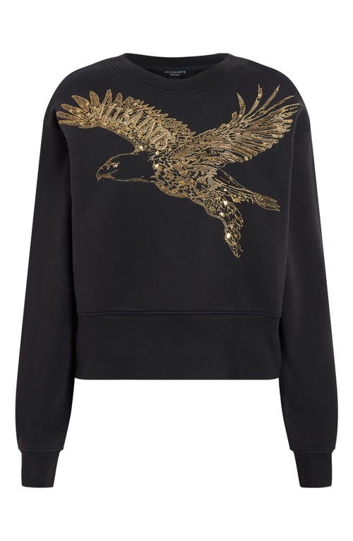 Shop Allsaints Flite Separo Sweatshirt In Black