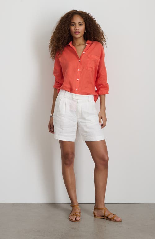 Shop Alex Mill Jo Linen Button-up Shirt In Ginger