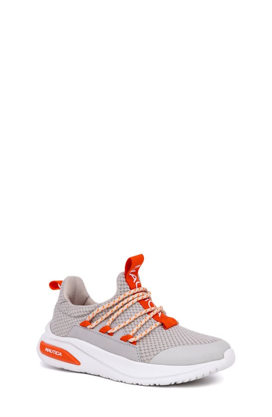 Nautica Little And Big Boys Swimm Athletic Sneakers In Bone/ Orange