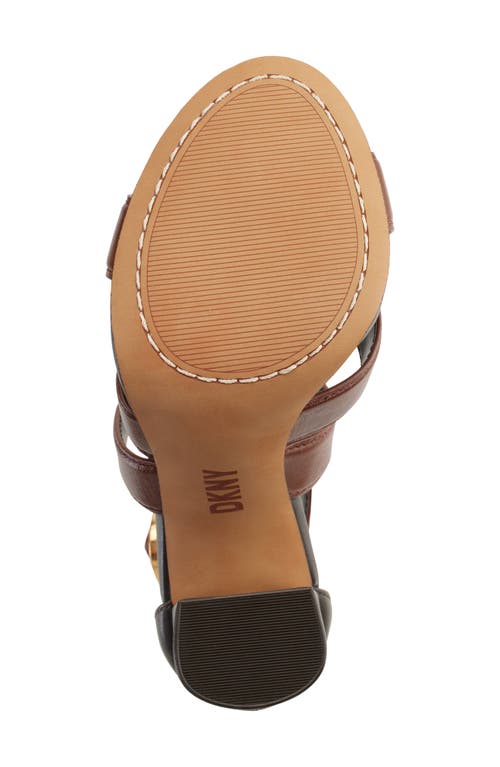 Shop Dkny Emelen Sandal In Saddle/esp