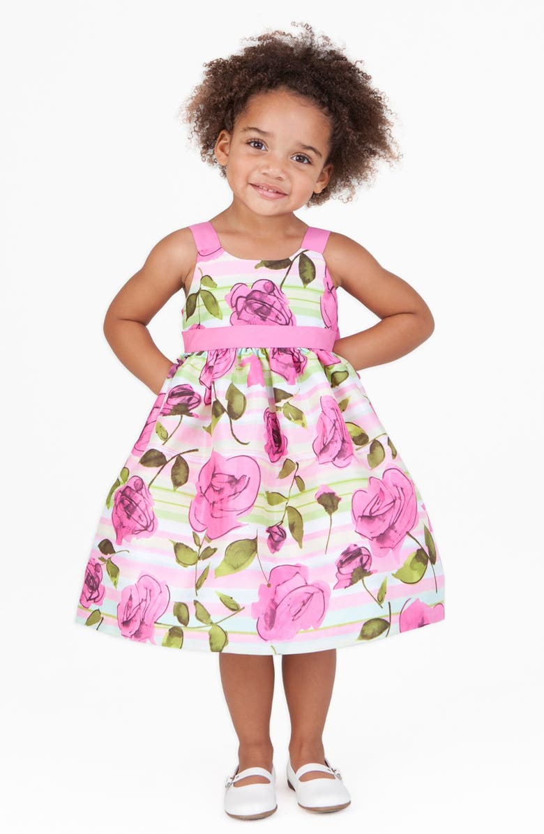 Pippa & Julie Rose Print Dress (Toddler) | Nordstrom