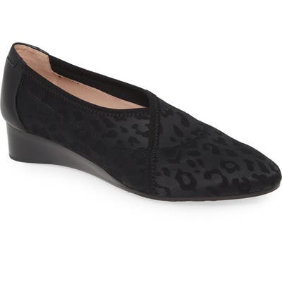Taryn Rose Collection Celeste Slip-On Wedge, Black