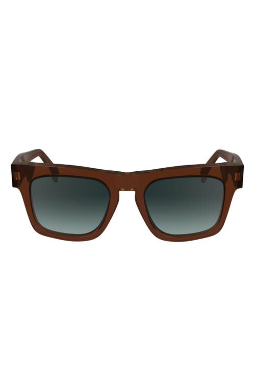 Paul Smith Kramer 51mm Rectangular Sunglasses In Brown