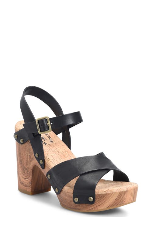 Shop Kork-ease ® Drew Platform Sandal In Black F/g