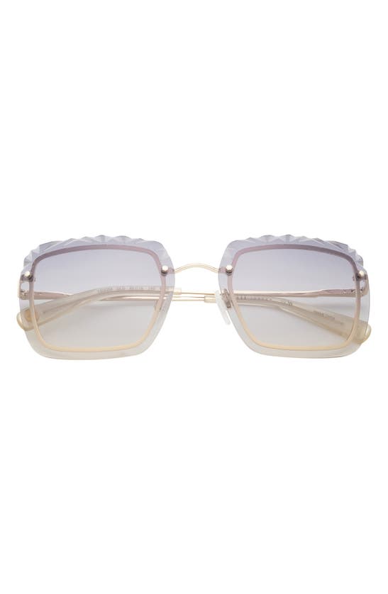 Ted Baker 60mm Rimless Square Sunglasses In Gold