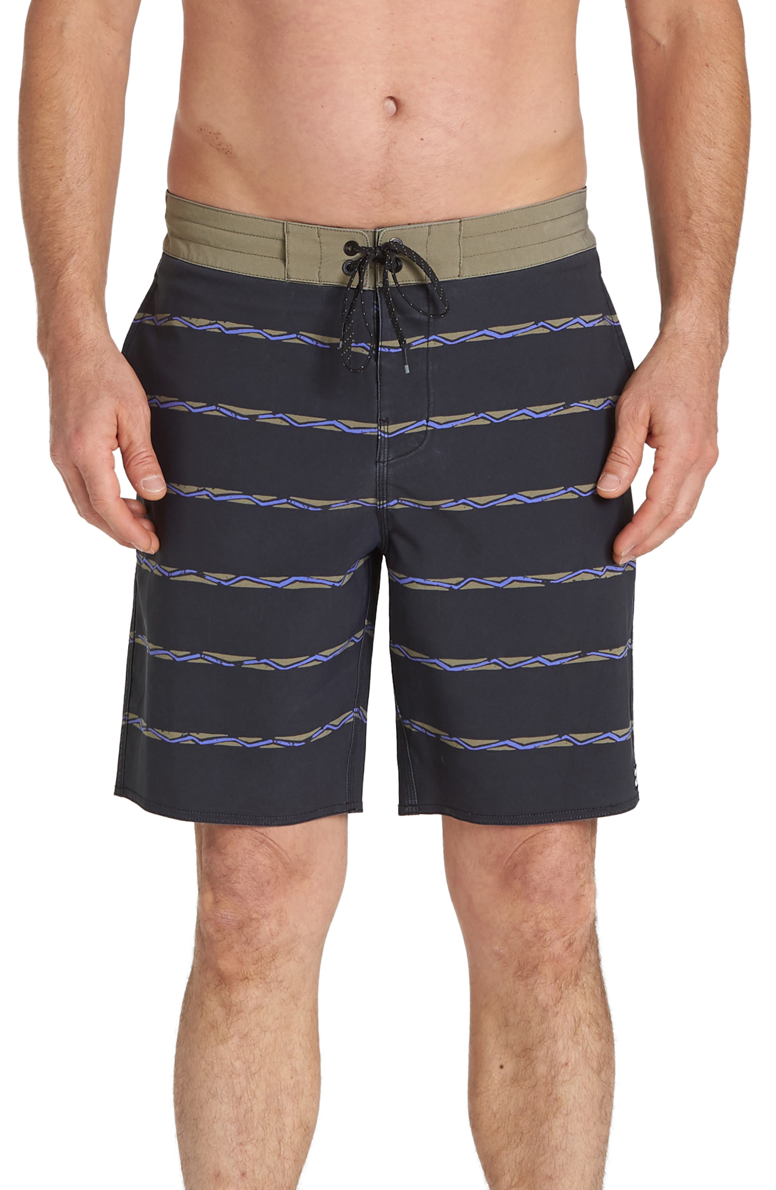 Billabong Sundays Stripe Board Shorts, Grey