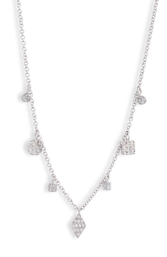 Meira T Diamond Charms Necklace In Metallic