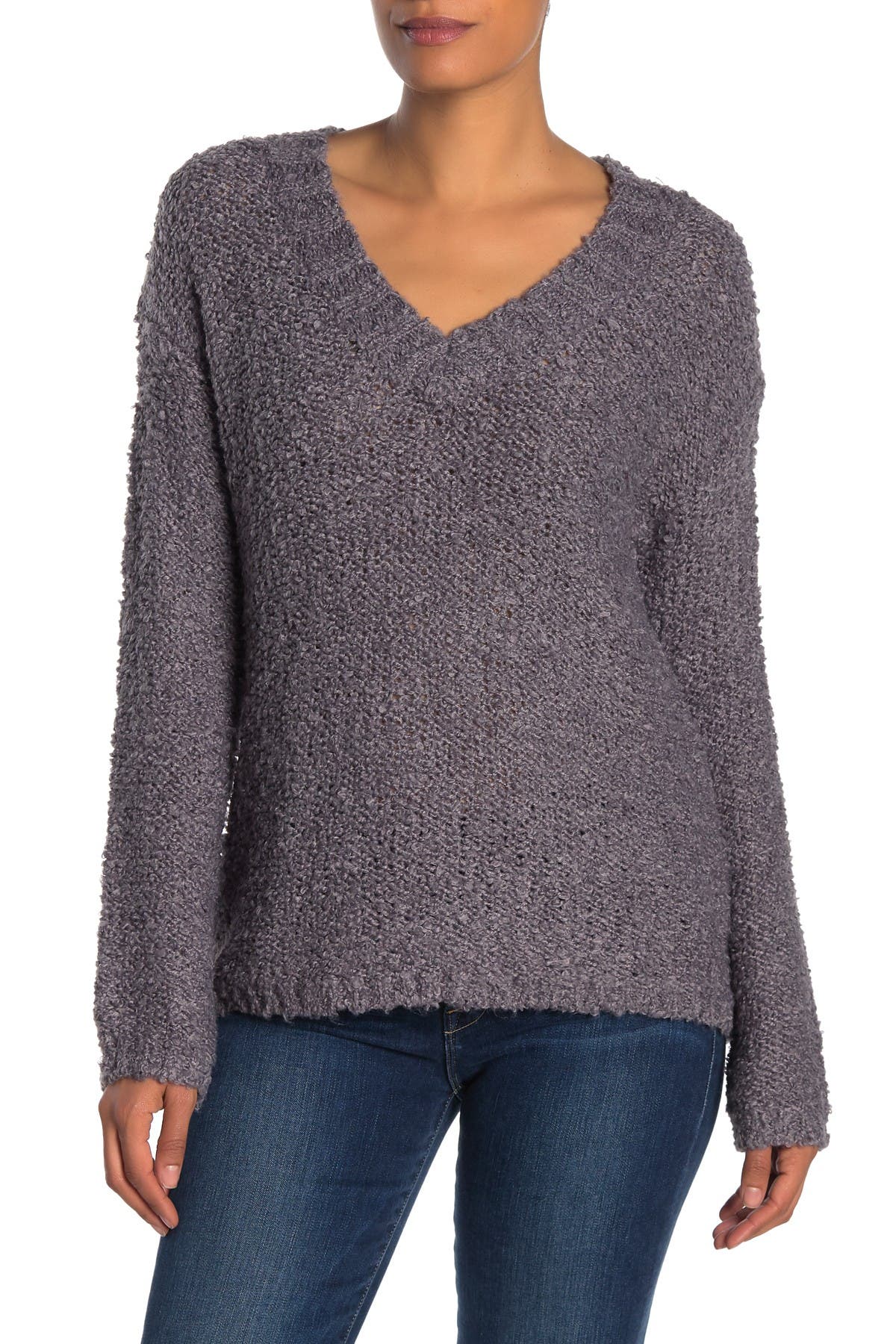 boucle knit sweater